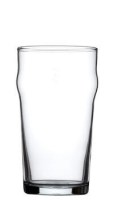 Nonic Beer Glass with Beer